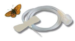 AirTite Products SecureTouch Scalp Vein Infusion Set 19 Gauge 3/4 Inch 12 Inch Tubing Without Port - 26702