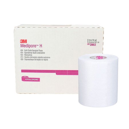 3M Medipore H - Medical Tape Perforated Soft Cloth 3 Inch X 10 Yard White NonSterile - 2863