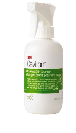 3M Cavilon Rinse-Free Body Wash Liquid 8 oz. Pump Bottle Floral Scent - 3380