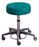The Brewer Company - Exam Stool Backrest Pneumatic Height Adjustment 5 Casters Black - 21340