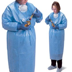 Cardinal ChemoPlus Chemotherapy Procedure Gown X-Large Unisex NonSterile Light Blue - DP5002G