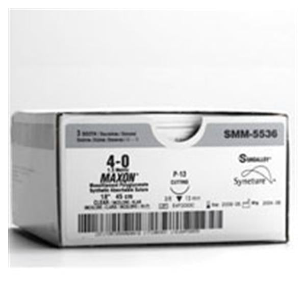 Medtronic MITG-Covidien Suture 3-0 Polyglyconate Copolymer C-13 Maxon Clear 18" Monofilament 36/Ca - 8886660841