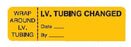 Centurion - Pre-Printed Label Advisory Label IV Tubing Change Black Syringe Label 1 X 3 Inch - NL64