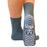 Pillow Paws - Slipper Socks 2X-Large Gray Ankle High - 1098