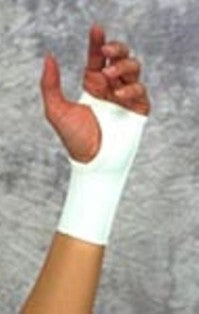 Scott Specialties - Wrist Support Elastic / Metal Left or Right Hand White Large - 1350 WHI LG