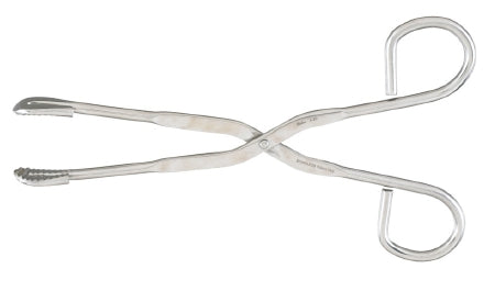 Miltex Miltex Sponge Forceps Foerster 11 Inch OR Grade Stainless Steel (German) NonSterile NonLocking Finger Ring Handle Straight Serrated Tips - 43548