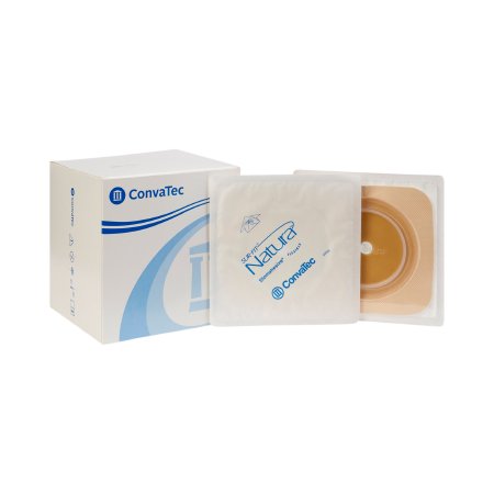 Sur-Fit Natura - Ostomy Barrier Trim to Fit, Standard Wear Stomahesive Tape 70 mm Flange System Hydrocolloid 1-7/8 to 2-1/2 Inch Opening 5 X 5 Inch - 125266