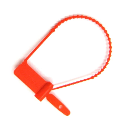 Healthmark Industries Cynch-Loks Tamper Evident Seal UnNumbered Red Plastic 6 Inch - 6020 RD
