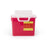 BD - Sharps Container 12-1/2 H X 10-7/10 W X 6 D Inch 2 Gallon Red Base / White Lid Horizontal Entry Counter Balanced Cylinder Lid - 305435