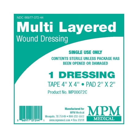 MPM Medical - Composite Dressing 4 X 4 Inch, - MP00072