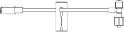 B. Braun - Extension Set 6 Inch Tubing 1 Port 0.7 mL Priming Volume DEHP-Free - 471953