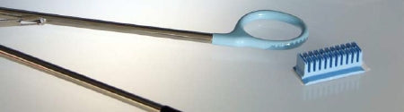 Teleflex Medical hemoclip plus Easy Load Style Ligating Clip Titanium Medium Blue Clip 10 Clips - 533802