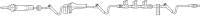 Baxter Administration Set 10 Drops / mL Drip Rate 67 Inch 2 Ports - 1C8274
