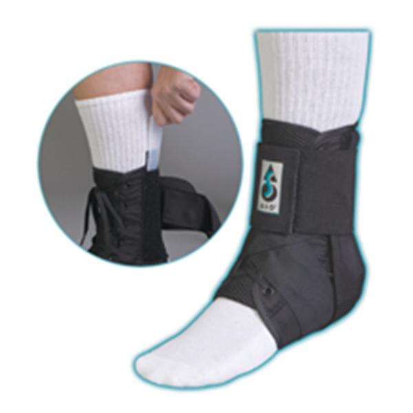 Medical Specialties Brace Stabilizer Aso 10-11" Ankle Nylon 10-11" Bilateral White Size X-Small Ea - 223181