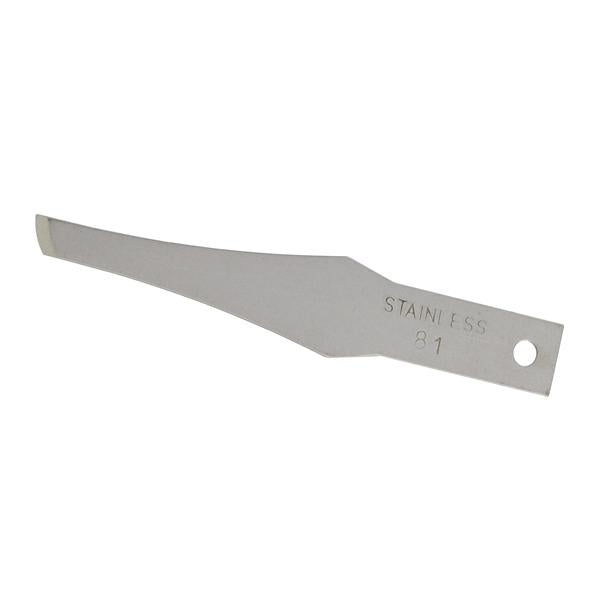 Myco Medical Supplies Blade Chisel Glassvan #81 Podiatry Stainless Steel Sterile Disposable 12/Pk - 2003-81