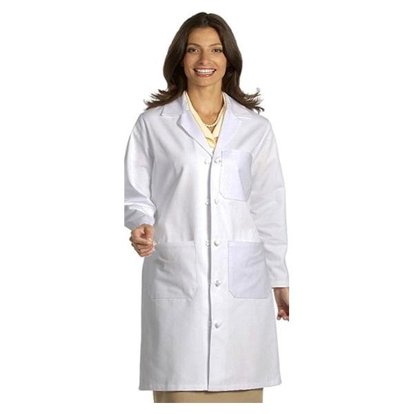 Fashion Seal Lab Coat 100% Sanforized Cotton Heavyweight Twill Unisex White X-Large 39.5" Ea - 437-XL