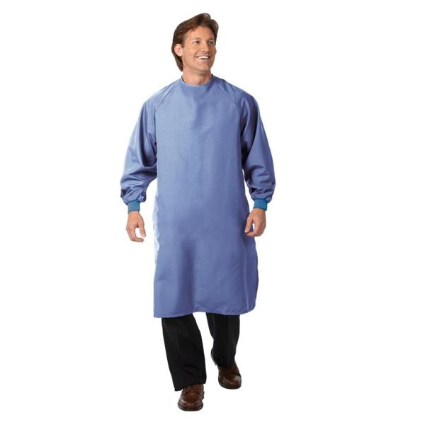 Fashion Seal Gown Apron All-Barrier Fabric Fashion Seal Unisex Ceil Blue Xl Bckls Adlt Ea - 583-XL