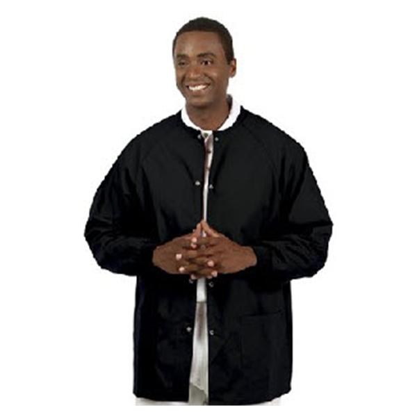 Fashion Seal Jacket Warm-Up 65% Polyester / 35% Cotton Unisex Black 3X Large 2 Pockets Ea - 7673-3XL