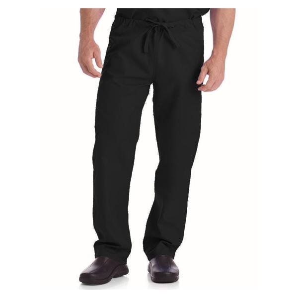 Landau Uniforms Pant Scrub 65% Polyester / 35% Cotton Unisex Black Xs Reversible 2 Pockets Ea - 7602-BKP-XSM