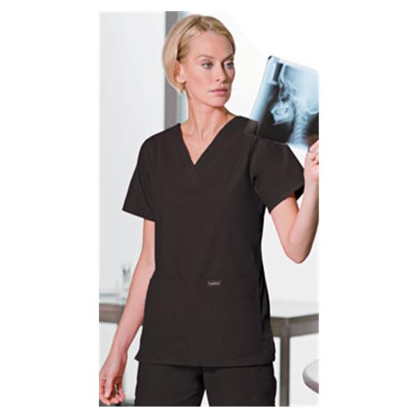 Landau Uniforms Shirt Scrub 8219 Womens Medium Black Ea - 8219-BKP-MED