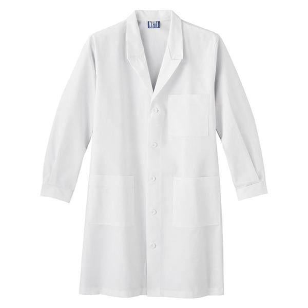 META By White Swan Lab Coat Dental 65% Polyester / 35% Cotton Meta Unisex White 2Xl Sz 10 40" Ea - 6599-011-2X