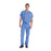 Landau Uniforms Shirt Scrub 7502 Unisex X-Large Ceil Blue Ea - 7502-BCP-XLG