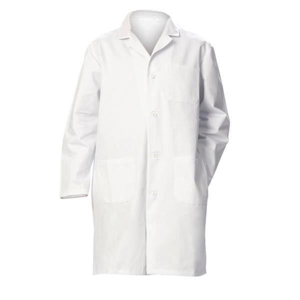 Fashion Seal Lab Coat 100% Sanforized Cotton Heavyweight Twill Mens White Size 46 41 In Ea - 420-46