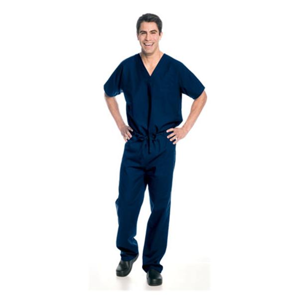Landau Uniforms Shirt Scrub 7502 Unisex 5X Large Navy Ea - 7502-BNP-5XL