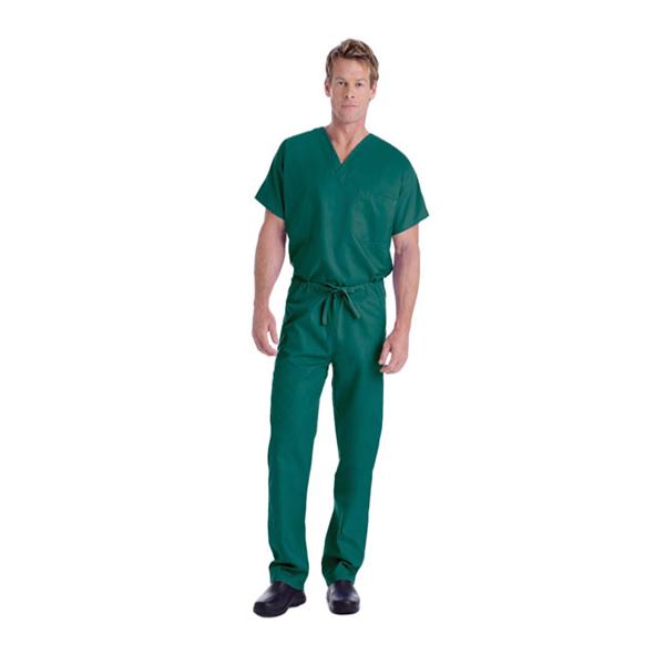 Landau Uniforms Shirt Scrub 7502 Unisex 4X Large Hunter Ea - 7502-GHP-4XL