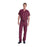 Landau Uniforms Shirt Scrub 7502 Unisex Small Wine Ea - 7502-RWP-SML