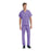 Landau Uniforms Shirt Scrub 7502 Unisex X-Small Wisteria Ea - 7502-WPP-XSM