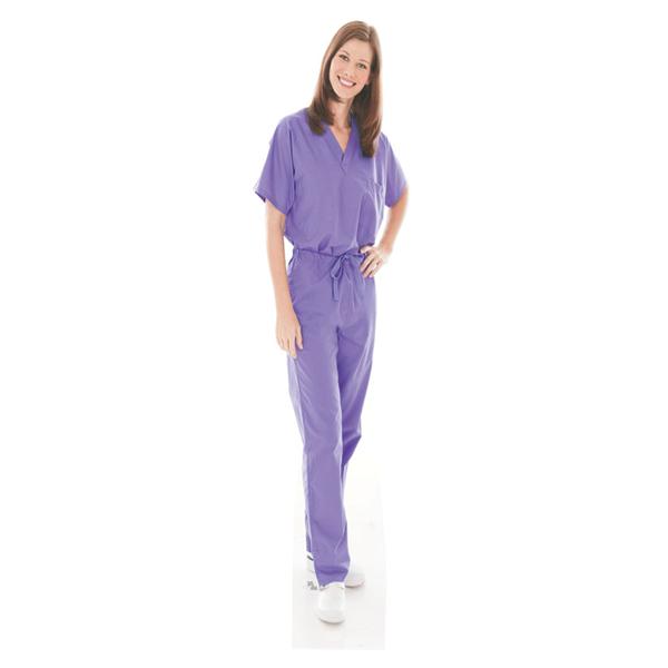 Landau Uniforms Shirt Scrub 7502 Unisex Large Wisteria Ea - 7502-WPP-LGE