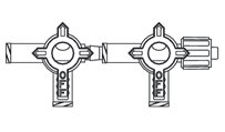 Smiths Medical Hi-Flo, Medfusion Stopcock 4 Way, 2 Gang - MX9342L