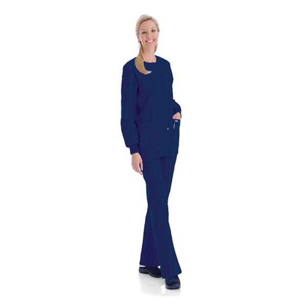 Landau Uniforms Jacket Warm-Up 65% Polyester / 35% Cotton Womens Patriot Blue Large 4 Pockets Ea - 7525-BPP-LGE