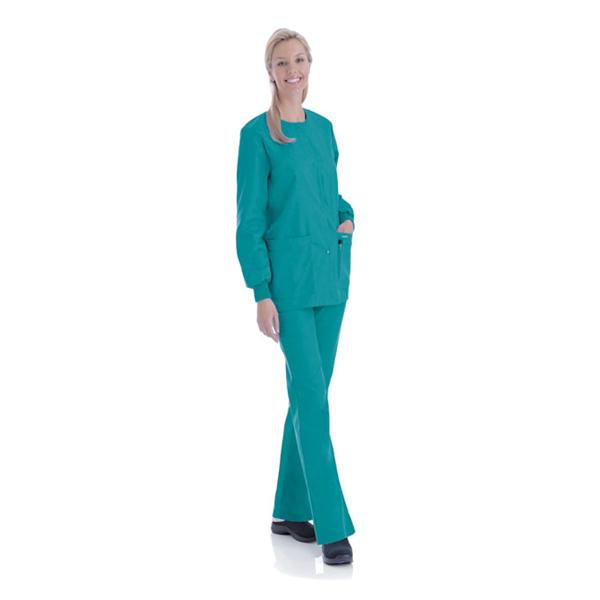 Landau Uniforms Jacket Warm-Up 65% Polyester / 35% Cotton Womens Teal 4X Large 4 Pockets Ea - 7525-BTP-4XL