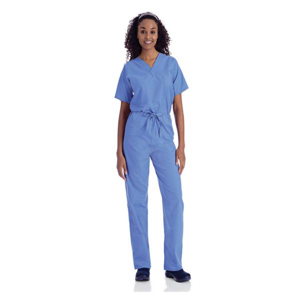Landau Uniforms Pant Scrub Poly/Ctn Unsx Ceil Lg Pet Rvrsbl 2Pckt Ea - 7602-BCP-PLG