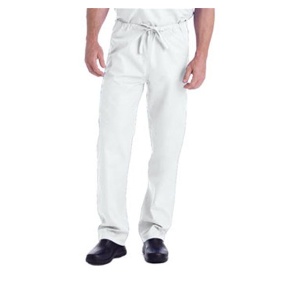 Landau Uniforms Pant Scrub Poly/Ctn Unsx Wht Xl Pet Rvrsbl 2Pckt Ea - 7602-WWY-PXL