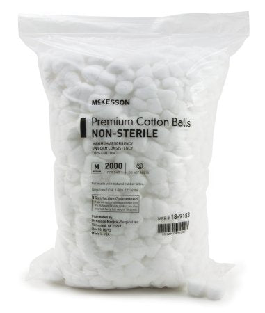 McKesson McKesson Cotton Ball Medium Cotton NonSterile - 18-9153