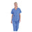 Landau Uniforms Shirt Scrub 8219 Womens 3X Large Ceil Blue Ea - 8219-BCP-3XL