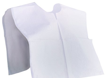 McKesson McKesson Exam Cape White Open Sides Without Closure Unisex - 18-756