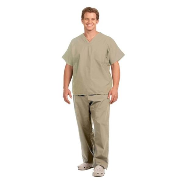 Fashion Seal Shirt Scrub Fashion Seal 78748 Unisex Large Tan Ea - 78748-L