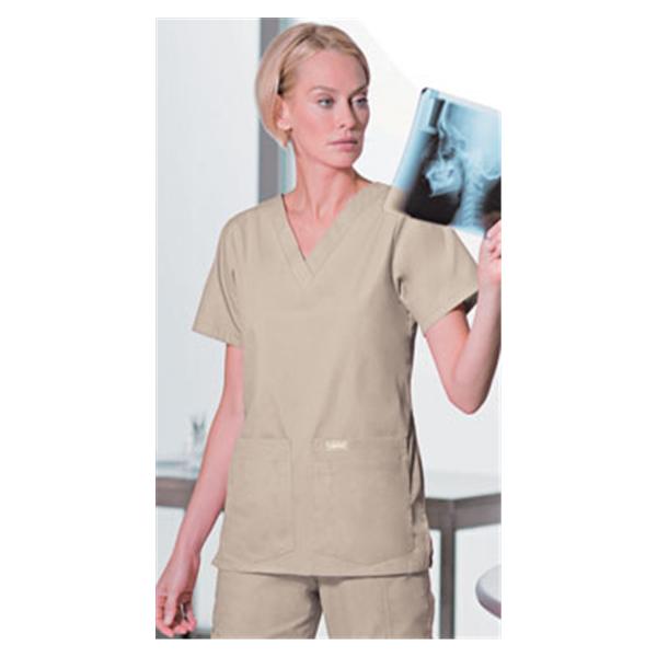 Landau Uniforms Shirt Scrub 8219 Womens 2X Large Sand Ea - 8219-SAP-XXL