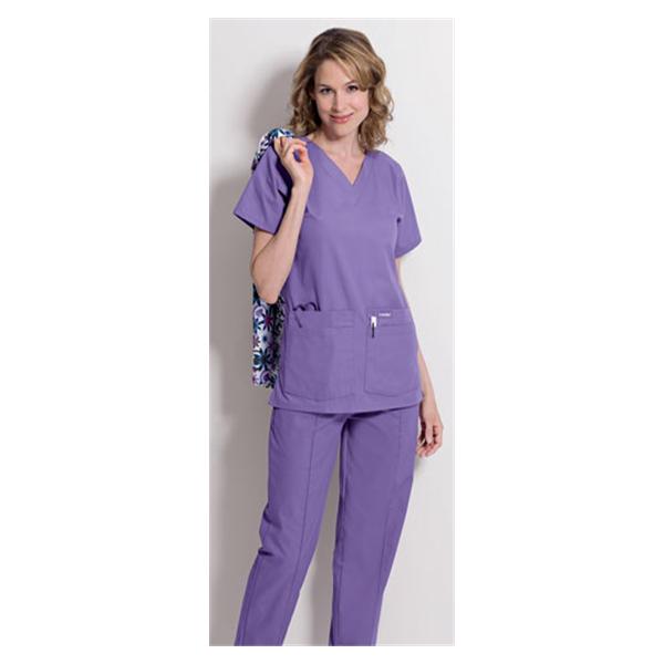 Landau Uniforms Shirt Scrub 8219 Womens 4X Large Wisteria Ea - 8219-WPP-4XL