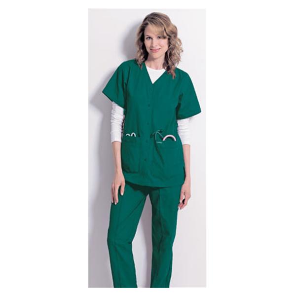 Landau Uniforms Shirt Scrub 8232 Womens 2X Large Hunter Ea - 8232-GHP-XXL