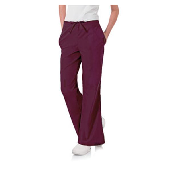 Landau Uniforms Pant Scrub 8335 Womens Small Petite Wine Ea - 8335-RWP-PSM