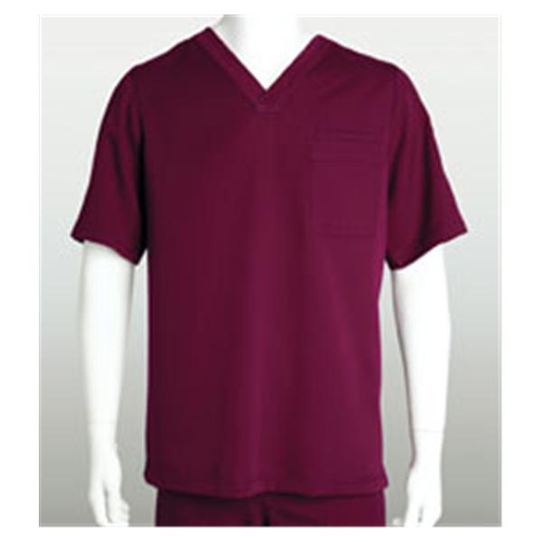 Grey's Anatomy (TM) Shirt Scrub Greys Anatomy 0103 Mens Small Wine Each - 0103-65-S