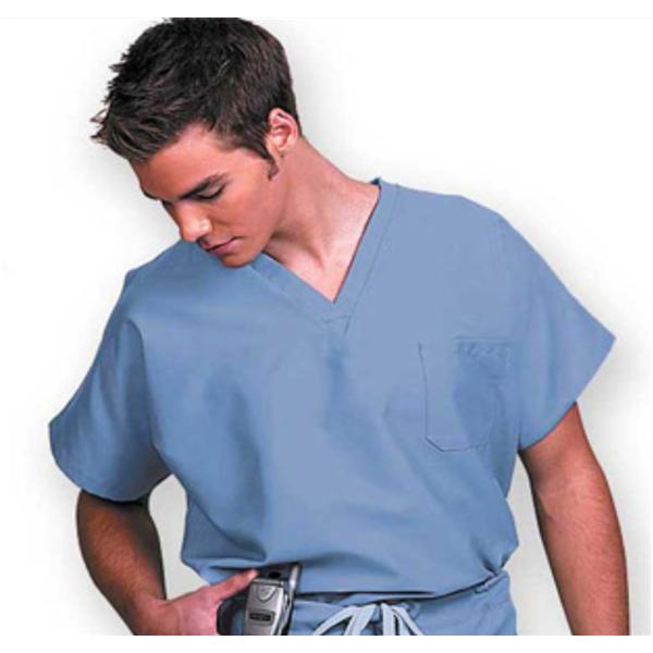 Fashion Seal Shirt Scrub Fashion Seal 78737 Unisex Medium Ceil Blue Ea - 78737-M