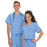 Jockey (TM) Scrubs Shirt Scrub Jockey 2200 Unisex Large Ceil Blue Ea - 2200-046-L