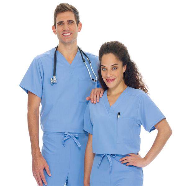 Jockey (TM) Scrubs Shirt Scrub Jockey 2200 Unisex X-Large Ceil Blue Ea - 2200-046-XL