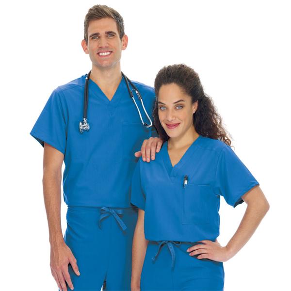 Jockey (TM) Scrubs Shirt Scrub Jockey 2200 Unisex X-Small Royal Blue Ea - 2200-064-XS